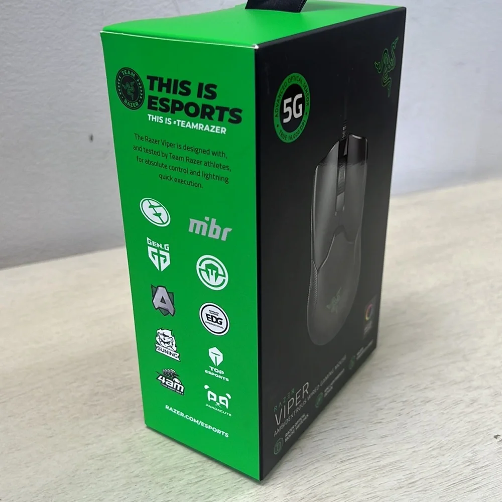 NIB / Sealed - Razer Viper Ultralight Ambidextrous Wired Gaming Mouse